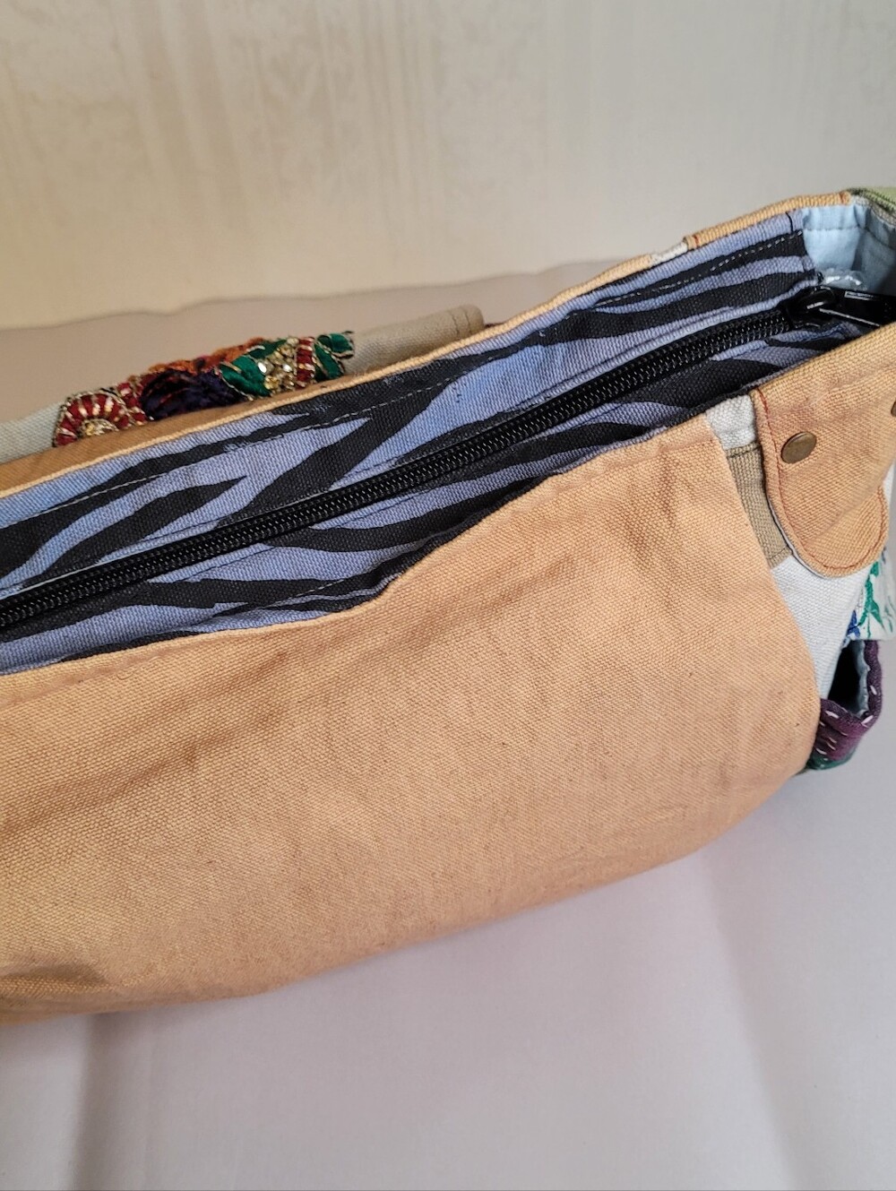 Blue Sky Boho Hippie Crossbody Bag - Picture 11 of 14